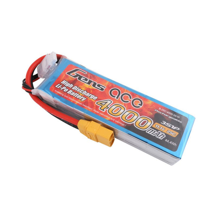 Lipo 11.1V 4000Mah 25C 3S Gens Ace  Battery