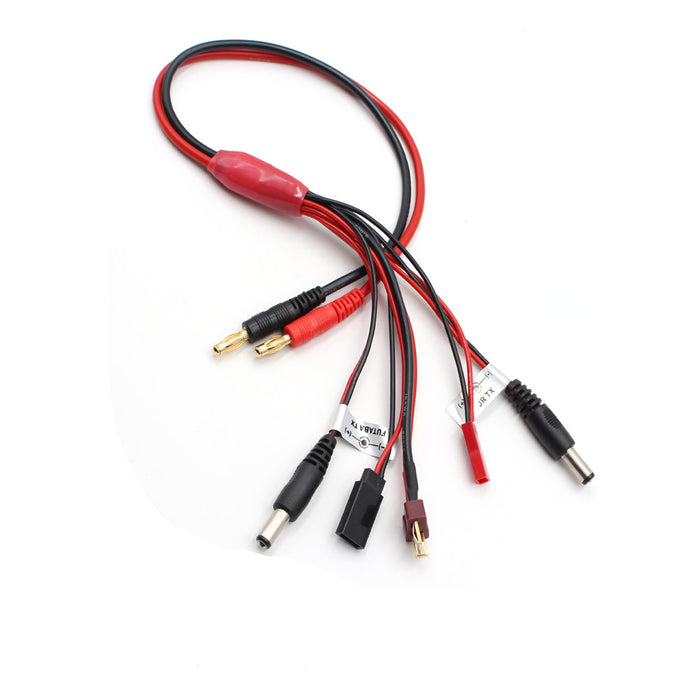 Multiple Rc Car Banana Plug Charging Leads Connector Cable For Remote Control