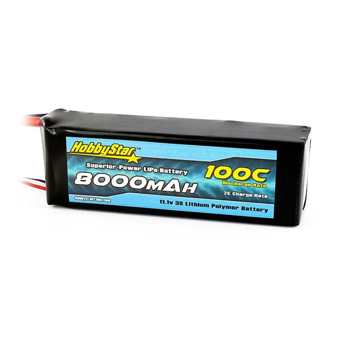 Hobbystar Lipo 11.1V 8000Mah 100C Battery Hardcase (Quality Preowned)