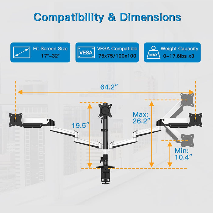 Simulator Monitor Arms Set