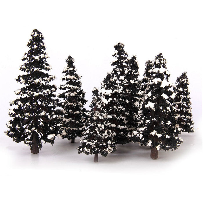 MODEL CEDAR TREES SNOW DIORAMA