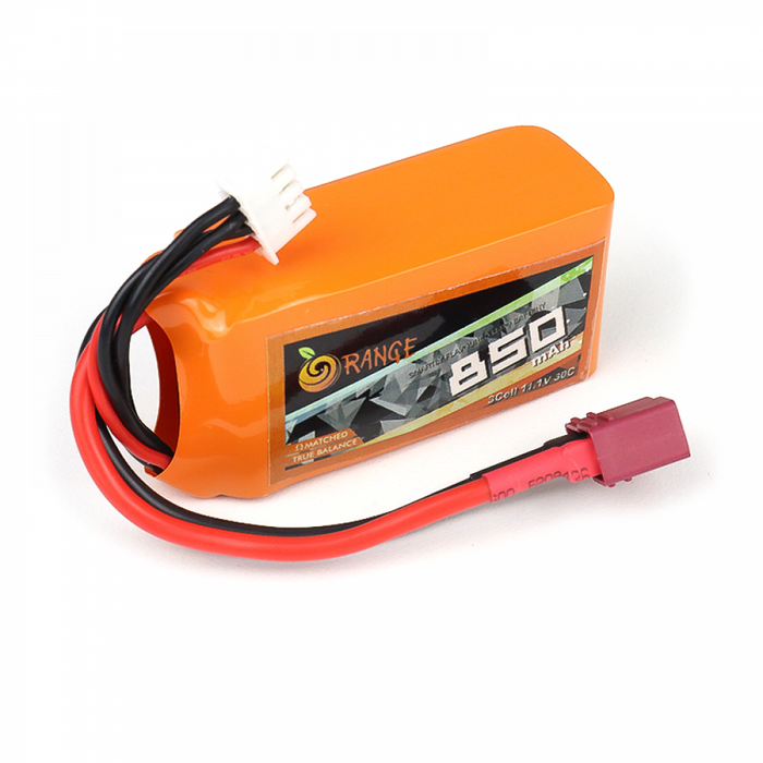 LIPO 11.1V 850MAH 3S 30C ORANGE BATTERY