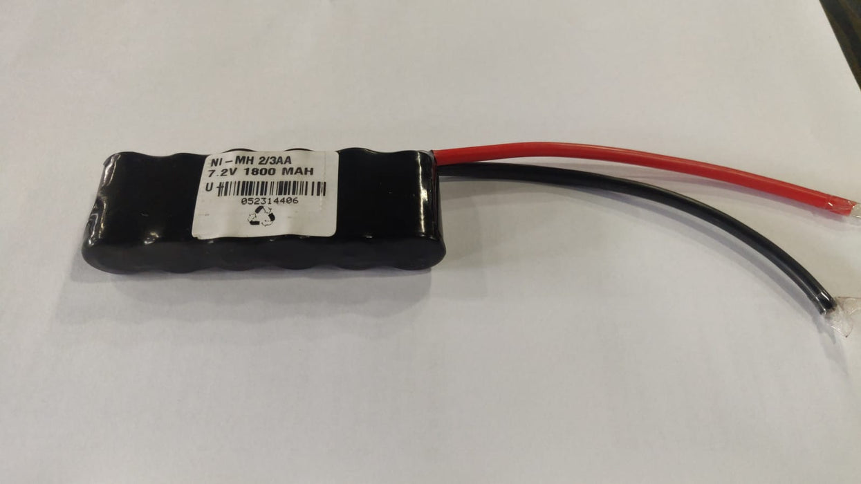 7.2V 1800Mah Nimh 2/3AA  Battery Pack