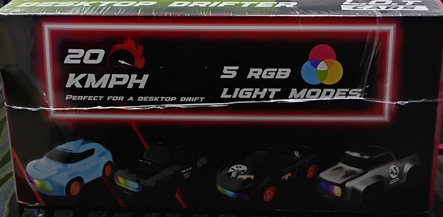 L.O.T  DASH 1:64 MICRO DESKTOP DRIFTER CAR (BLACK) INTERCHANGEABLE WHEEL SLEEVES