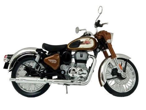 Maisto Royal Enfield Classic 350 Chrome Bronze colour Diecast 1/12