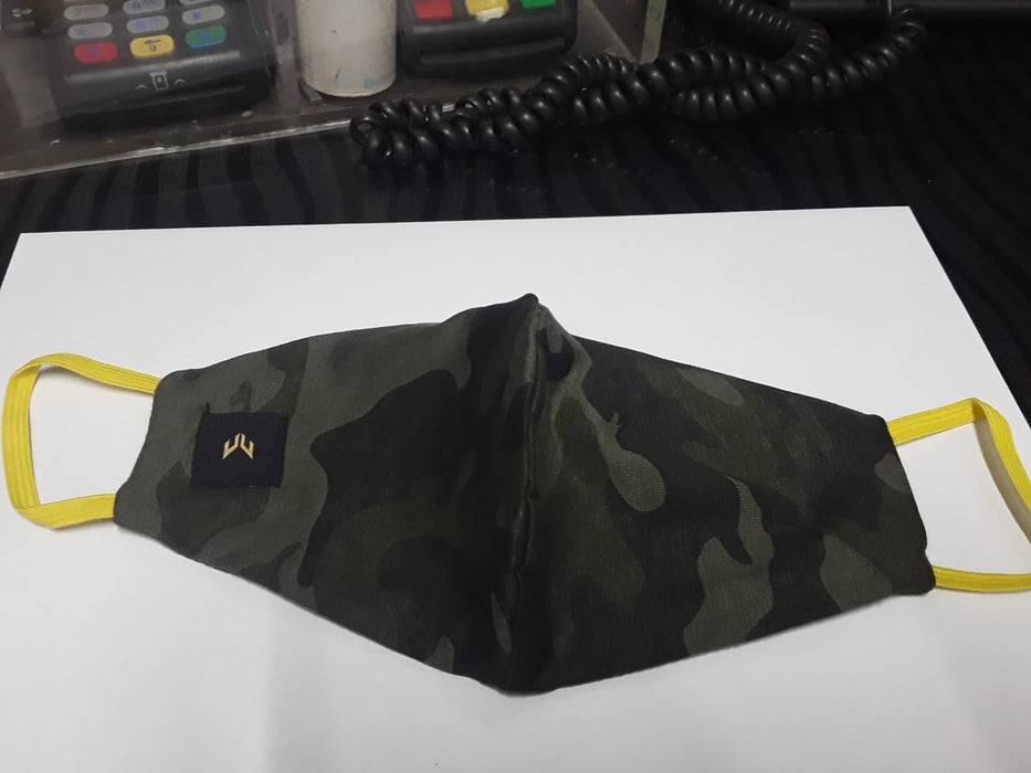 Face mask Camo Army Green Dark Small