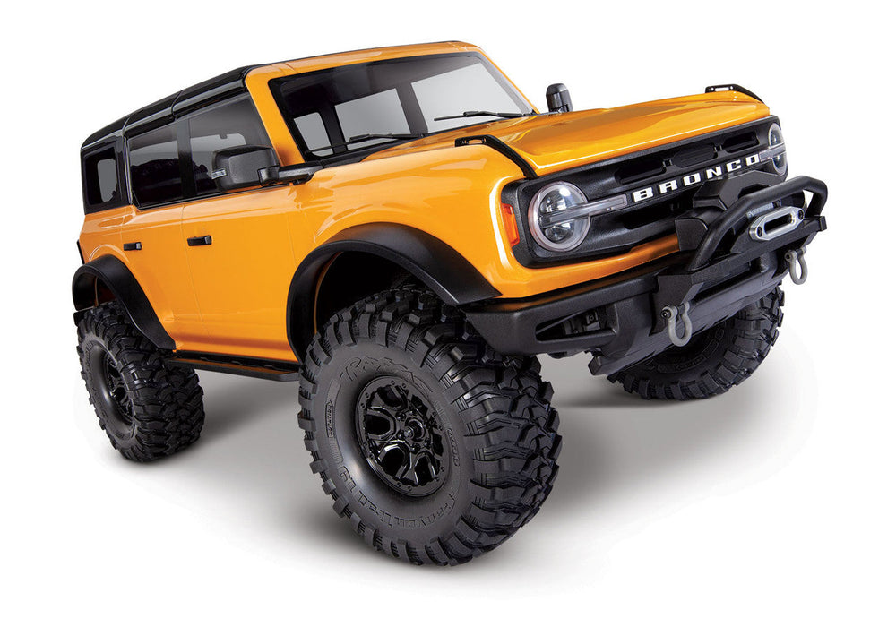 Traxxas TRX-4 1/10 Trail Crawler Truck W/2021 Ford Bronco Body (Orange) & Tqi 2.4Ghz Radio 92076-4