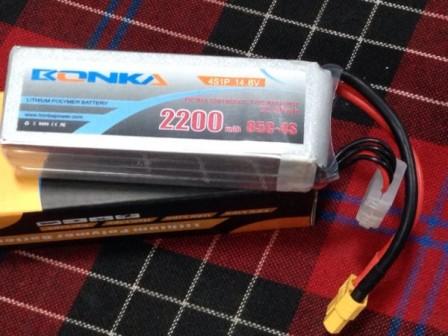 BONKA 14.8V 2200MAH 35C BATTERY