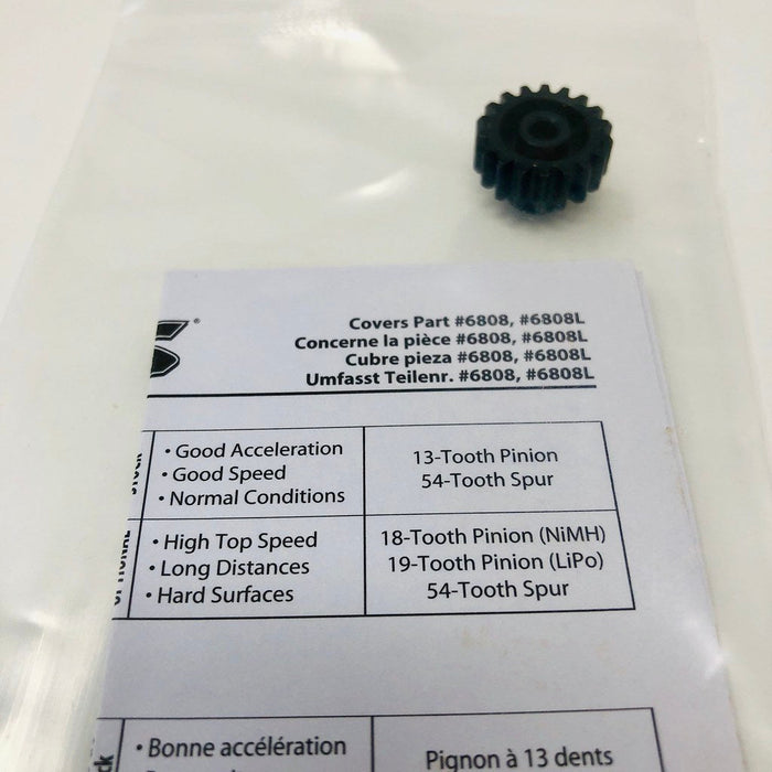 Traxxas Slash Ultimate Optional High Top Speed 18 Tooth Pinion Gear