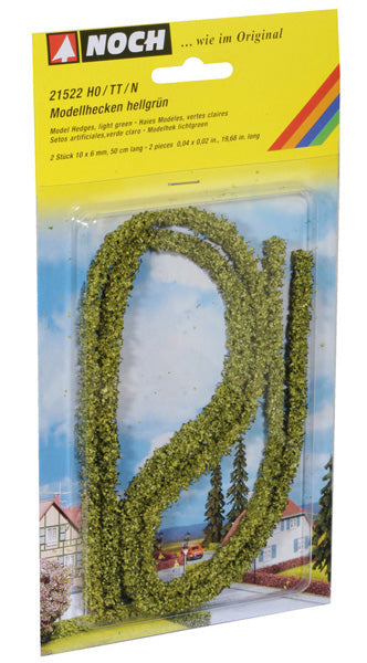 NOCH 21522 GREEN MODEL HEDGES  HO SCALE