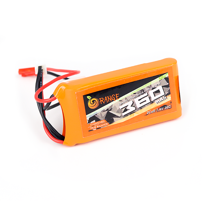 Orange 360mah 2S 30C/60C Lithium Polymer Battery Pack (LiPo)