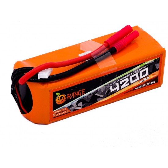 Orange 4200mAh 6S 35C/70C Lithium polymer battery Pack (LiPo)