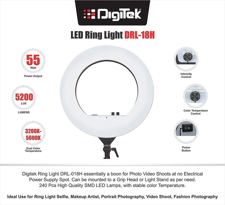 Digitek Ring Light 18Inches Drl 18H