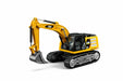 1:64 Die-Cast Metal RC Excavator Toy - Remote Control Construction Digger Truck