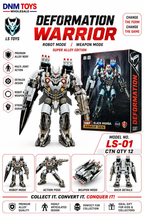 LS-01 Deformation Warrior Super Alloy Robot | Collectible Model