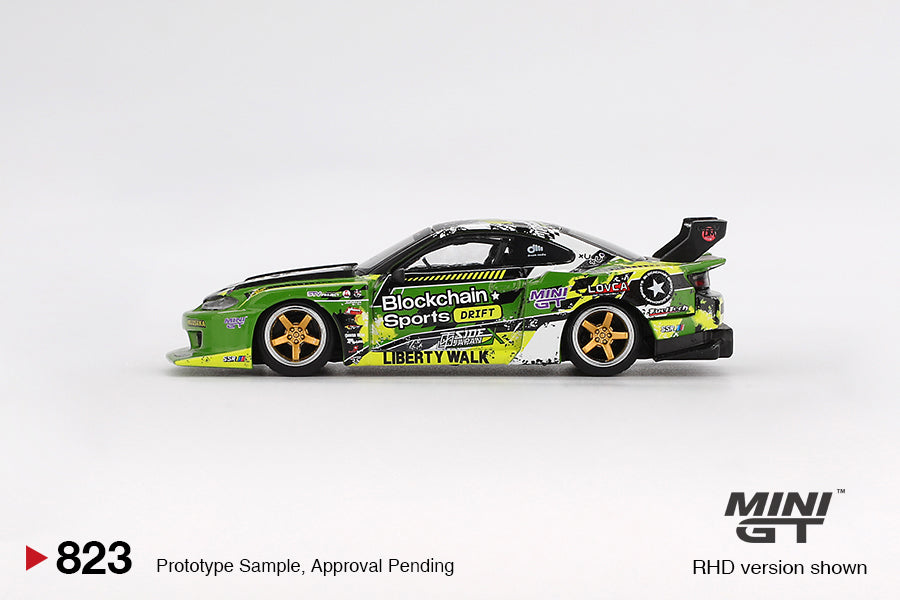 Imported Mini GT Nissan LB-Super Silhouette S15 Silvia Formula Drift Die-Cast Car