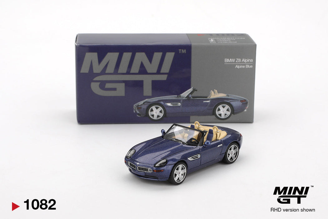 Imported Mini GT #1082 BMW Z8 Alpina Alpine Blue Die-Cast Car