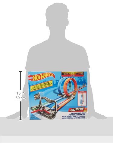 HOT WHEELS DOUBLE LOOP DASH TRACK SET