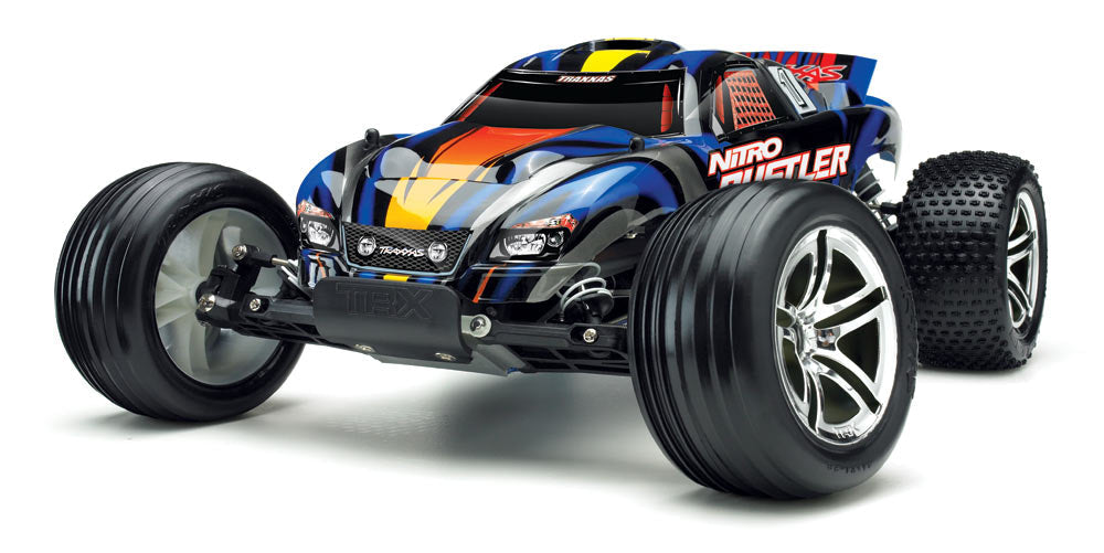 Traxxas Nitro Rustler 1/10 Scale Truck Blue/Grey-44096-3