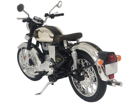 Maisto Royal Enfield Classic 350 Chrome Black colour Diecast scale 1/12
