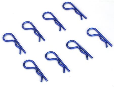 Dynamite Anodized Body Clips Blue (8) Dyn 5526