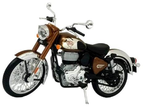 Maisto Royal Enfield Classic 350 Chrome Bronze colour Diecast 1/12