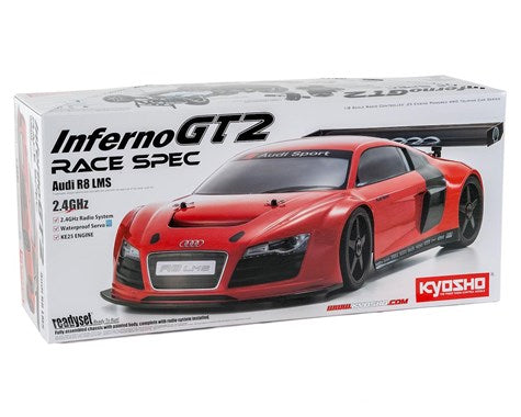 Kyosho Inferno GT2 Race Spec Audi R8 LMS ReadySet 1/8 Scale Nitro On-Road