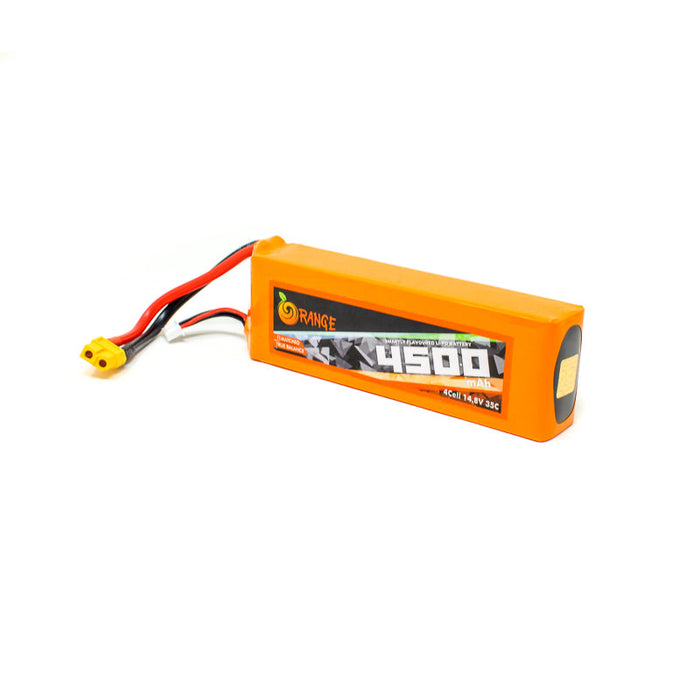 Orange 4500mah 4S 35C (14.8V) Lithium Polymer Battery Pack (Lipo)