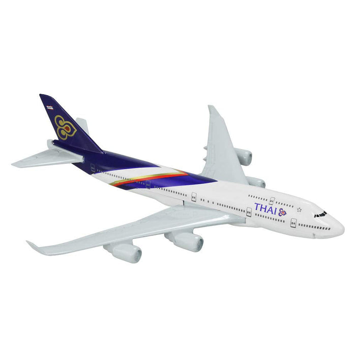 AIRPLANE DIECAST METAL  THAI B747 16CM MODEL