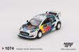 Imported Mini GT #1074 Ford Puma Rally1 M-Sport WRT Die-Cast Car