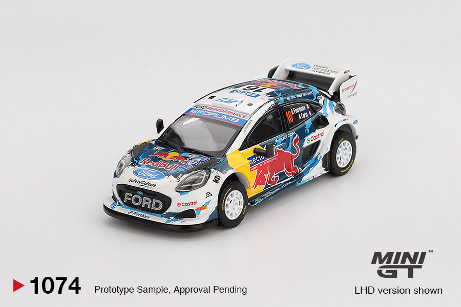 Imported Mini GT #1074 Ford Puma Rally1 M-Sport WRT Die-Cast Car