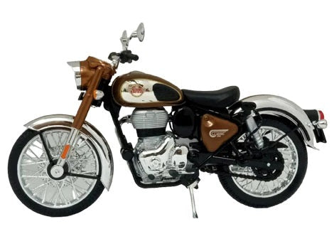 Maisto Royal Enfield Classic 350 Chrome Bronze colour Diecast 1/12