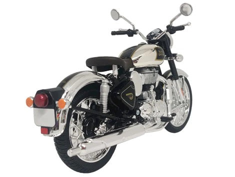Maisto Royal Enfield Classic 350 Chrome Black colour Diecast scale 1/12