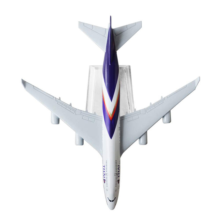 AIRPLANE DIECAST METAL  THAI B747 16CM MODEL