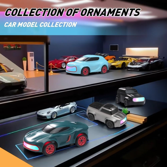 MINI 4WD DRIFT RC CAR 1:64 SCALE HIGH-SPEED ELECTRIC BLACK