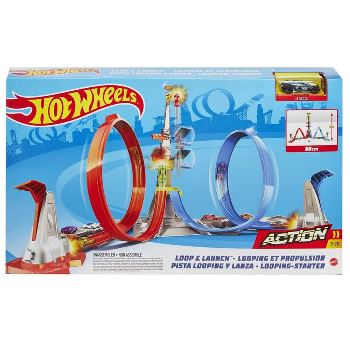 HOT WHEELS LOOP & LAUNCH TRACK SET