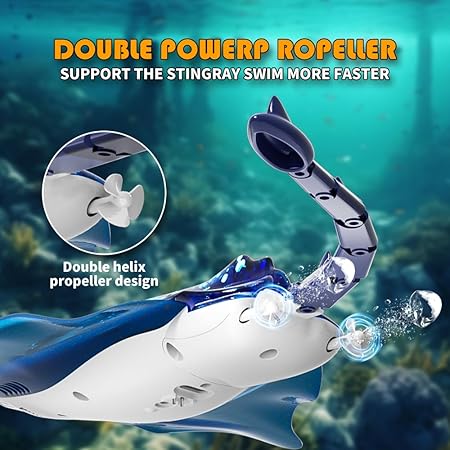 STING RAY  RC FISH BLUE 6602