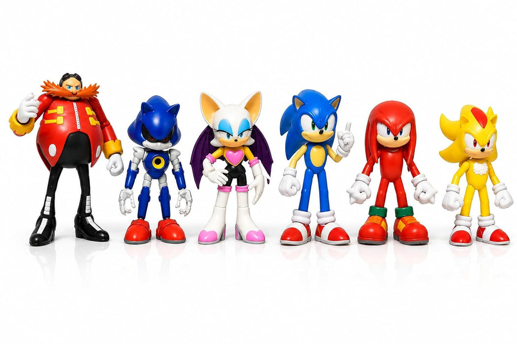 Sonic the Hedgehog Character Action Figure Set for Kids & Collectors