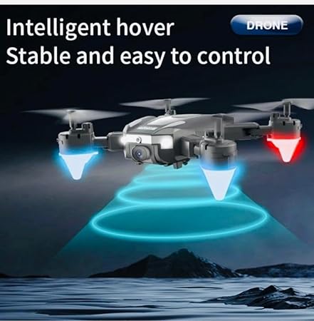 Drone Toy With Dual HD Camera & 2 Battery J2 Model Black