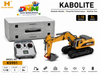 KABOLITE K5901 1:18 Full Metal RC Hydraulic Excavator with 2.4GHz Remote Control, LED Lights, Realistic Sound & 360° Rotation | Professional Construction Model