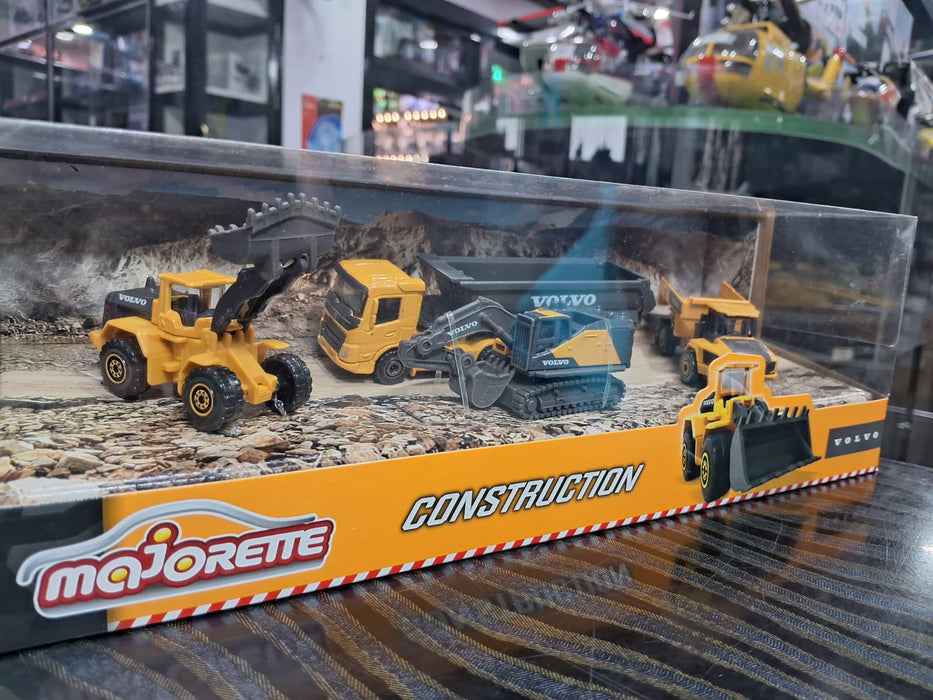 MAJORETTE VOLVO CONSTRUCTION 4PC DIECAST MODEL