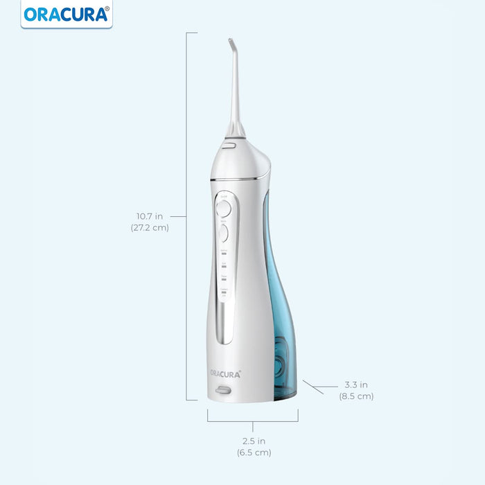 Smart Plus Water Flosser Oc200 With 5 Tips Portable Rechargeable With Upgraded And Elegant Design Black Colour