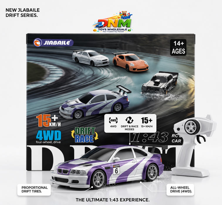 Jiabaile 1:43 Scale 4WD High-Speed RC Drift Car — New Drift Race Series