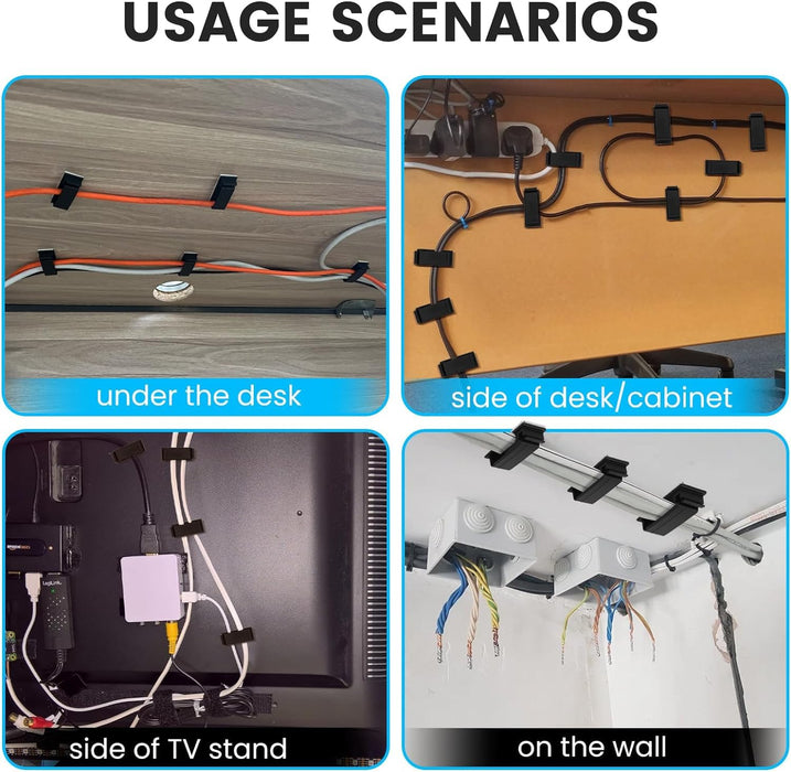 INOVERA 20NOS CABLE CLIP WIRE ORGANIZER