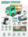 LAND 1:16 Scale 2.4GHz Remote Control Urban Transport & Food Truck Series