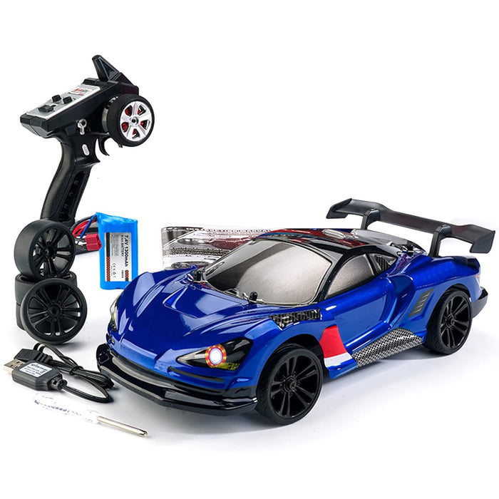 EXTREME  HIGH SPEED 4X4 RTR 1/16 ELECTRIC DRIFT CAR BLUE SUCHIYU SCY 16301