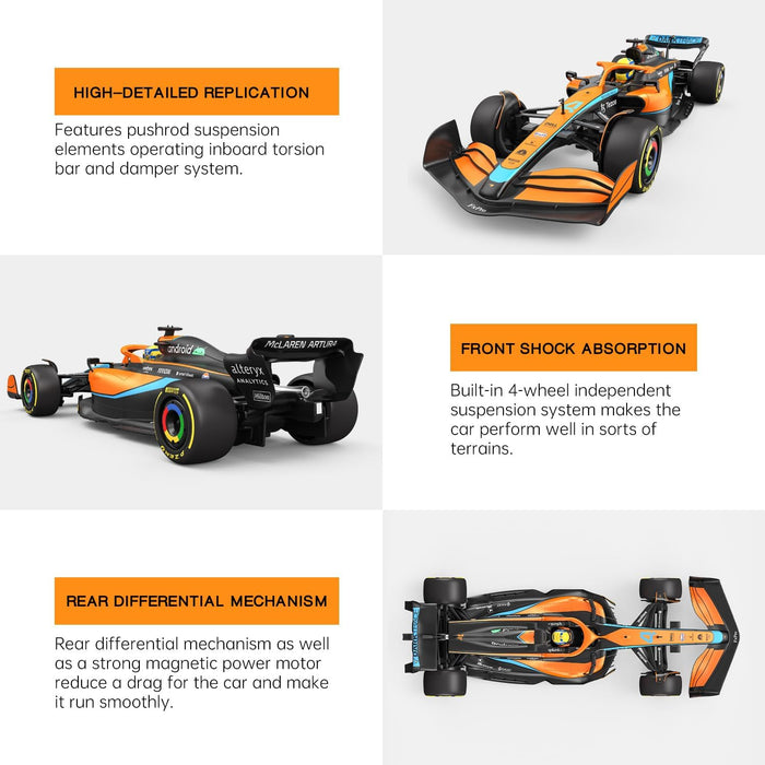 Rastar 1:12 Scale Formula 1 RC Racing Car Model – Ferrari F1-75, McLaren MCL36, Mercedes F1, Red Bull RB18