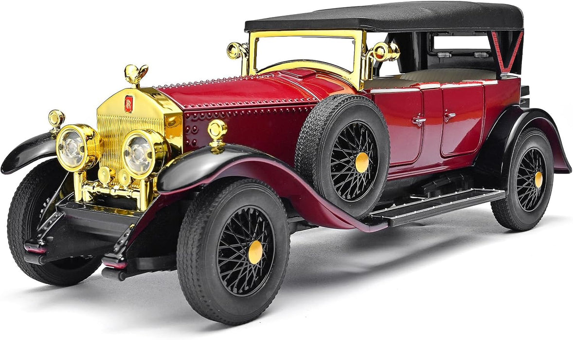 Rolls-Royce Phantom I 1:24 Scale Vintage Classic Car Model – Green & Gold Luxury Collectible