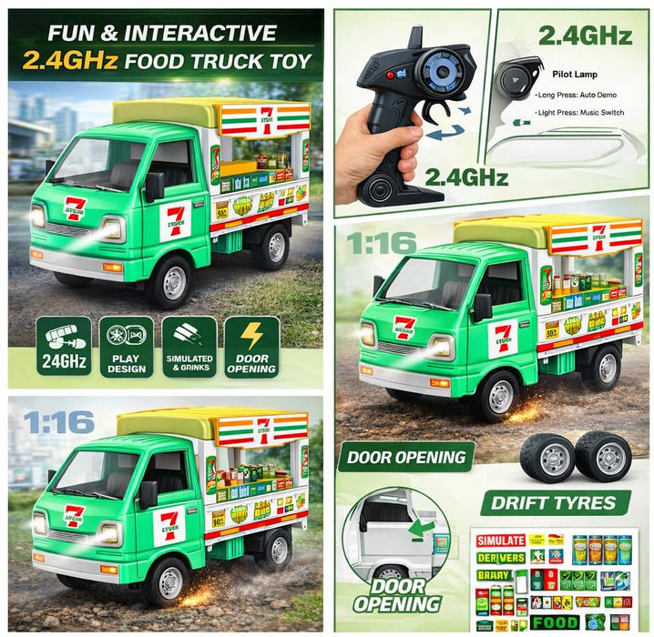 LAND 1:16 Scale 2.4GHz Remote Control Urban Transport & Food Truck Series