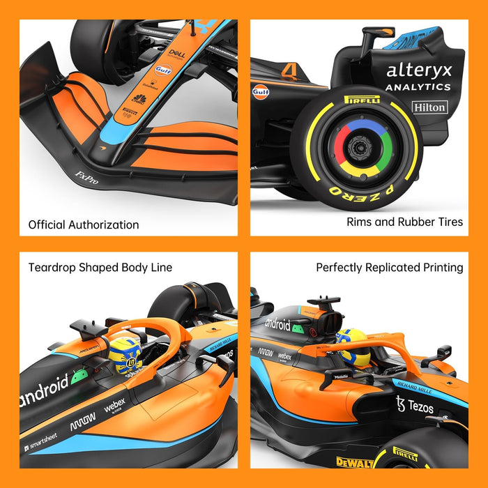 Rastar 1:12 Scale Formula 1 RC Racing Car Model – Ferrari F1-75, McLaren MCL36, Mercedes F1, Red Bull RB18